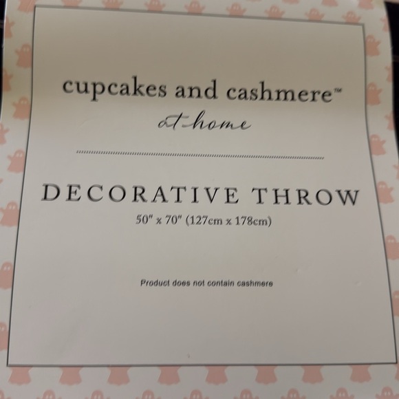 Cupcakes and Cashmere Ghosts and Broomsticks Halloween Throw Blanket - Picture 3 of 6